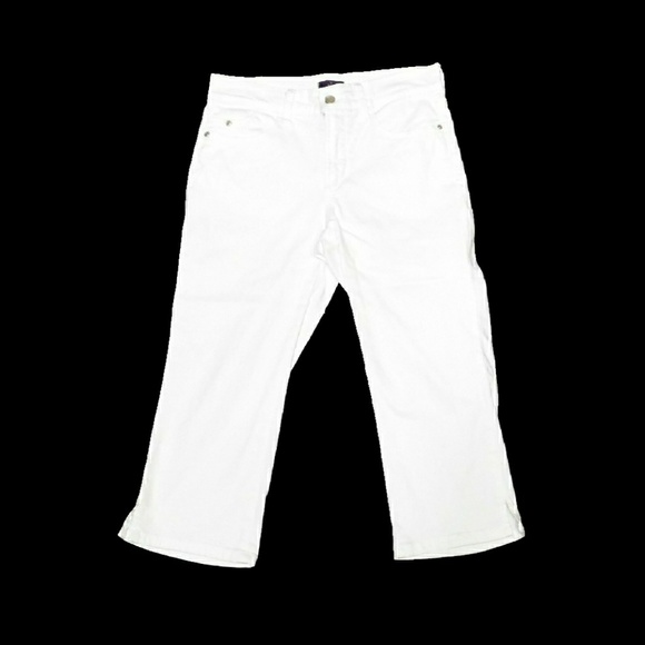 NYDJ WOMENS WHITE STRETCH 2P DENIM CROP JEANS - Picture 3 of 6